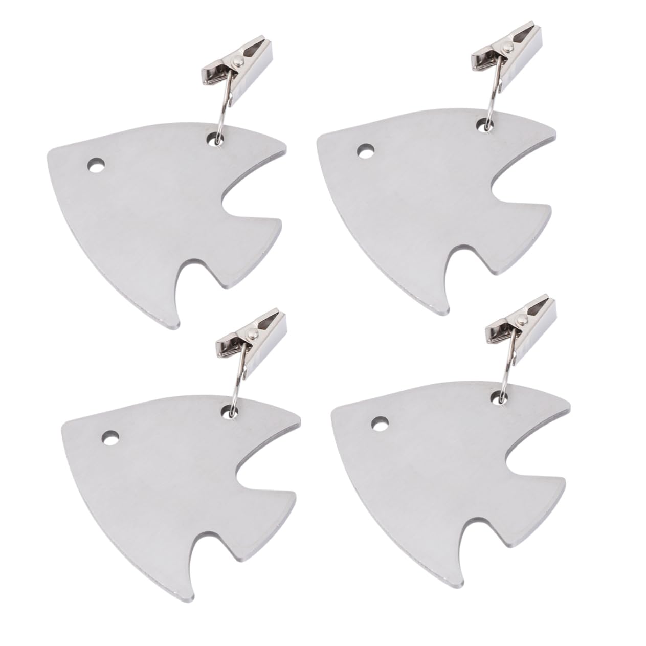 Healifty 4pcs Tablecloth Clips Stainless Steel Table Skirt Holders Portable and Easy to Use for Home Wedding Picnic
