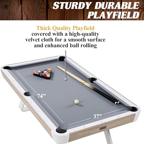 Image of Barrington Billiards Drop Pocket Pool Table with Complete Accessory Set