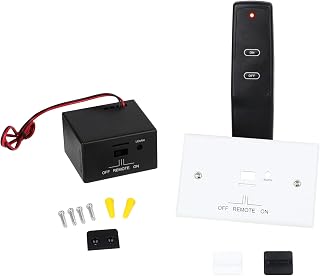 Upgrade Gas Fireplace Remote On/Off Control System Kit.for Standard Millivolt Valve Appliance.Fit for skytech Ambient Majestic ect,Thermostat Buzzer IPI Module Wall Switch,3 Year Warranty NOT Battery