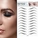 DKAF 2 Pcs 3D Hair-Like Authentic Eyebrows, Waterproof Imitation Ecological Natural Tattoo Eyebrow Stickers, Grooming Shaping Brow Shaper Makeup Eyebrow Transfer-E16