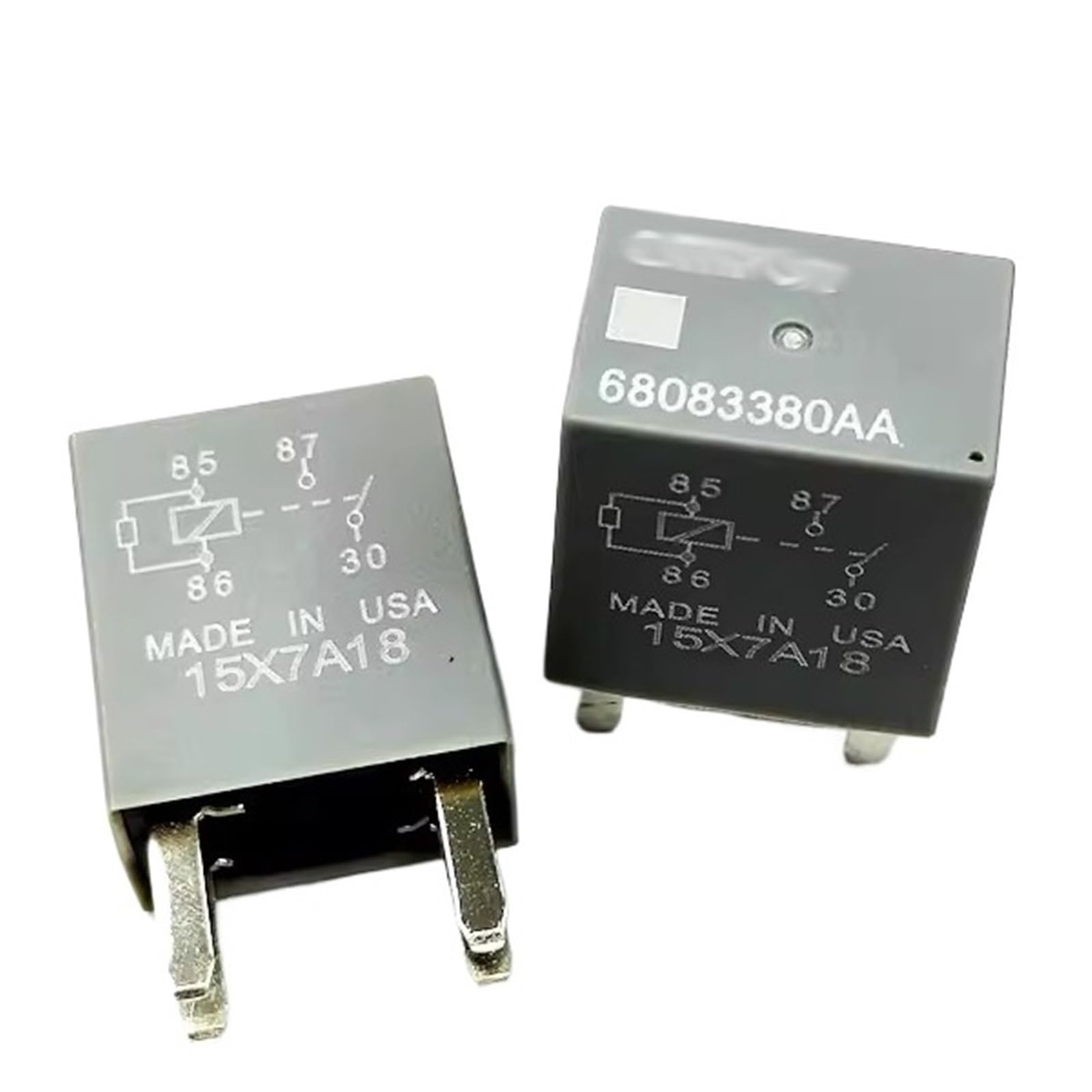 5/10 relés 68083380AA 68083380 12 V CC 12 V CC 12 V relé automático para coche 8 pines (10 unidades)