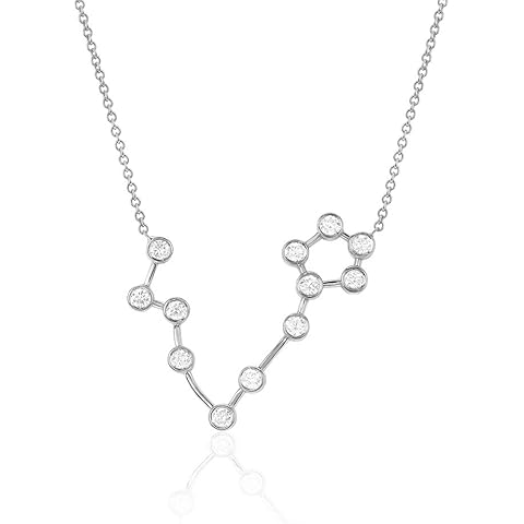 espere Sterling Silver Zodiac Necklace Constellation Jewelry Birthday Gift Sorority Sister Gift