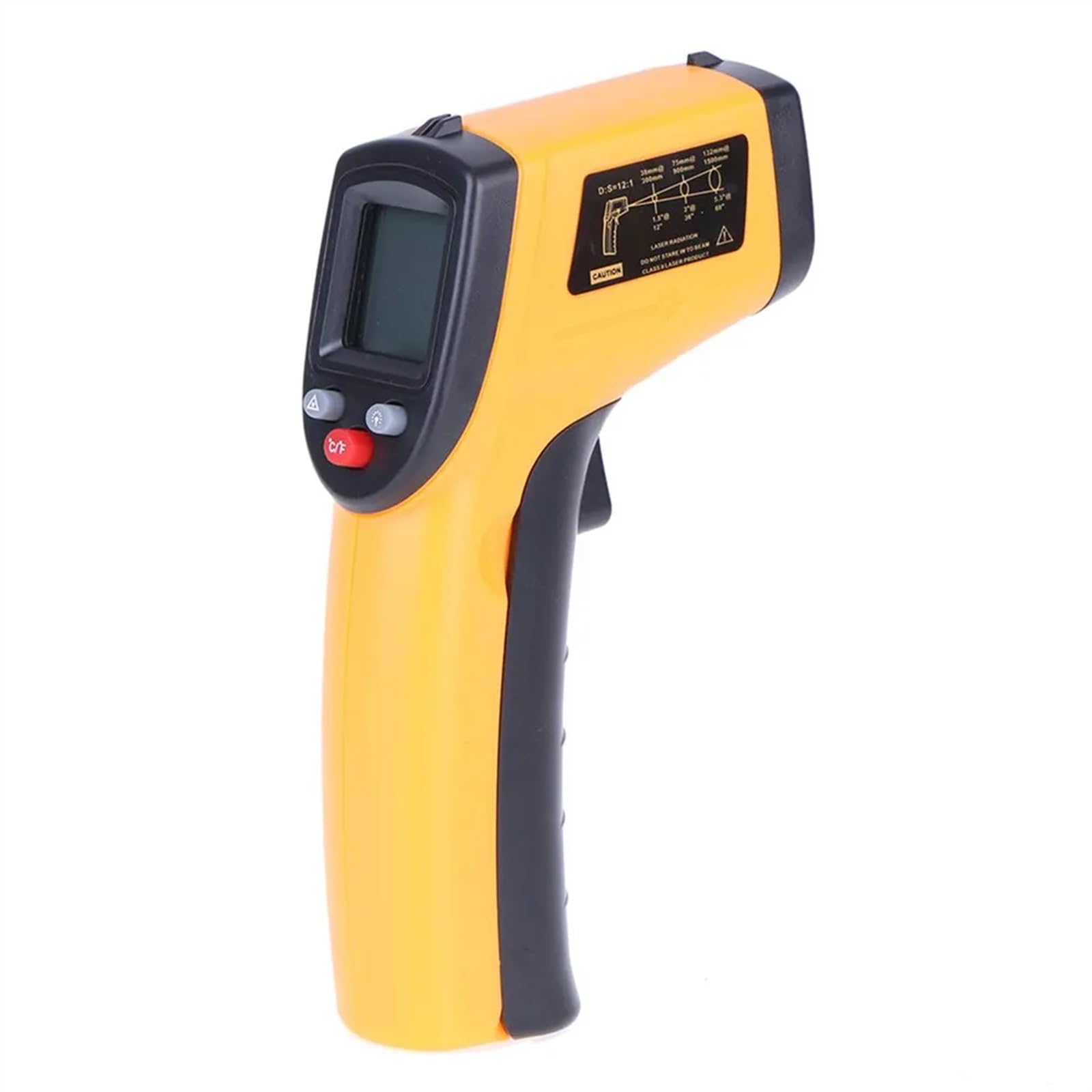 Termometro a infrarossi IR senza contatto portatile Pirometro laser LCD digitale Misuratore di temperatura superficiale Pistola Imager Retroilluminazione (Color : 2)