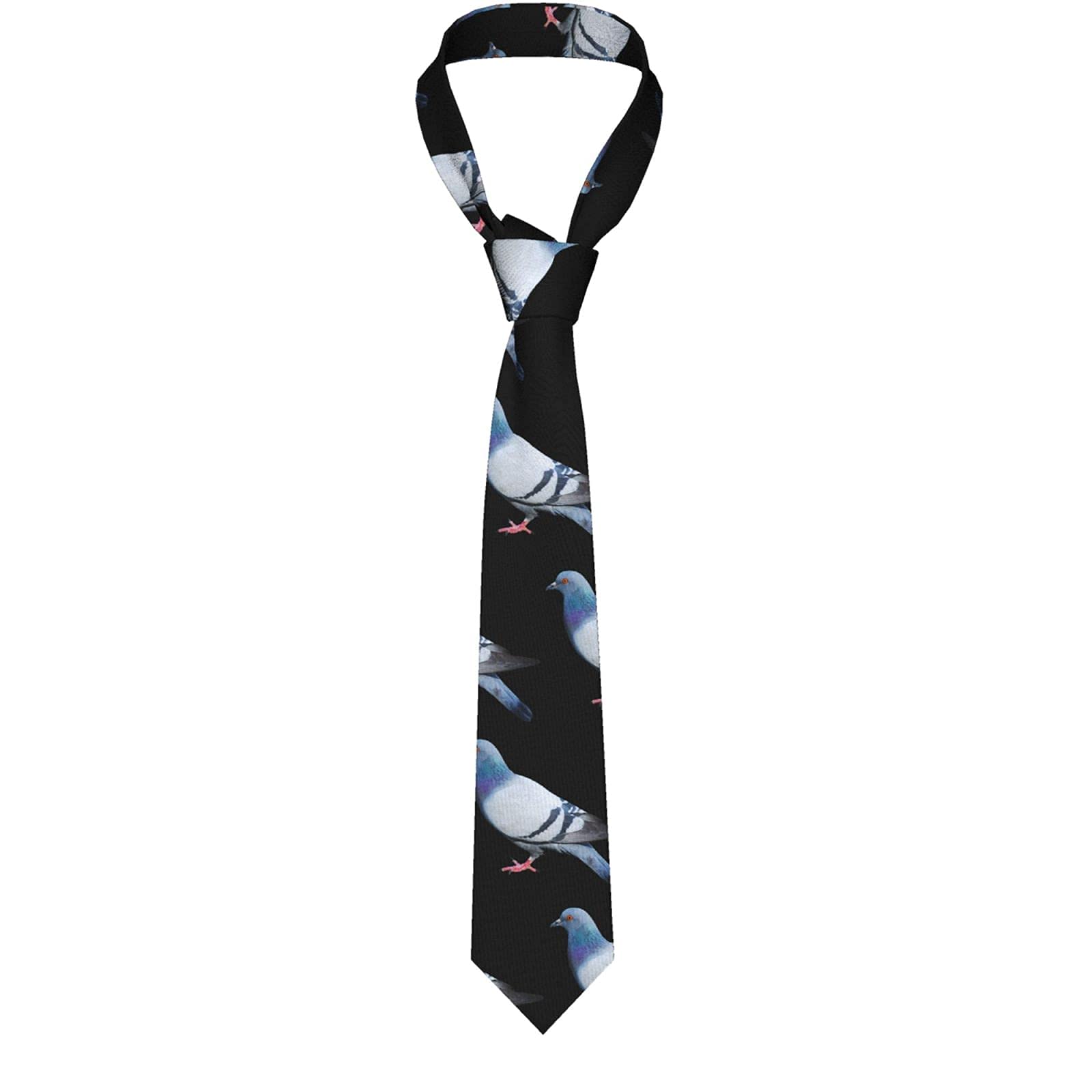 Lkkpt Unisex As Picture Pigeon Men's Necktie Tie Neck Ties Great Gift For Weddings Party Groom Groomsmen Dances
