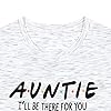 EGELEXY Auntie Shirt Women's Blessed Aunt Casual Short Sleeve Letter Print Funny Tee Shirt Tops Aunt Gift White