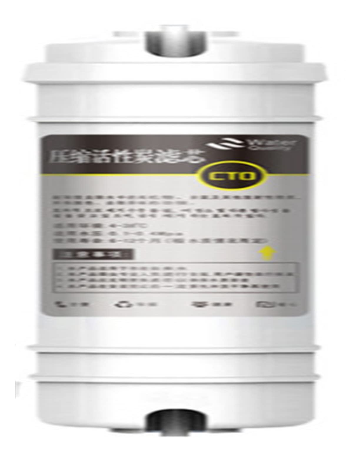 Water Filter Cartridge, 10Inch Quick Connect Universal 5 Stage Water Filter Replacement PP Cotton UDF CTO UF Water Purifier Accessories(CTO)