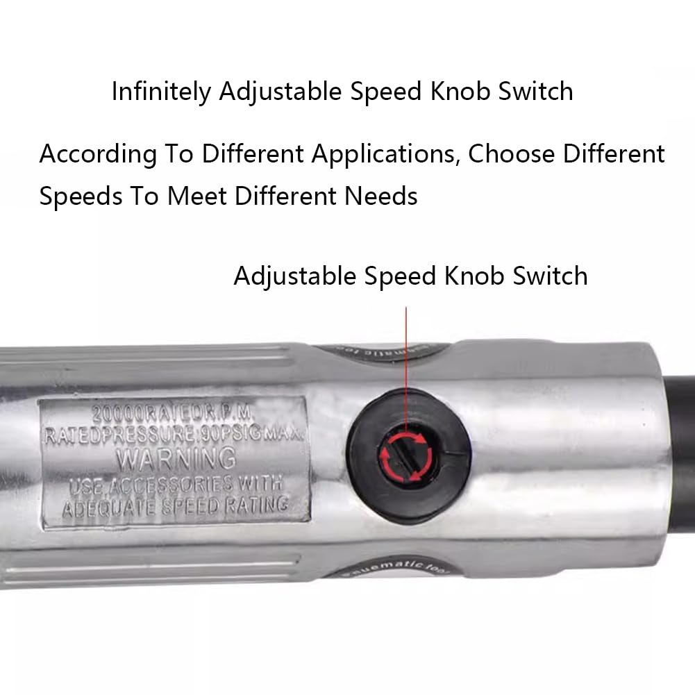 1/4" Pneumatic Long Handle Angle Grinder, 18000 RPM Pneumatic Cutting