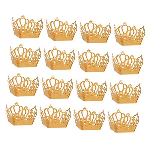 Cabilock 50Pcs Crown Shape Chocolate Paper Trays Elegant Dessert Wrapping Paper for Weddings and Parties Lightweight and High Performance Chocolate Packaging