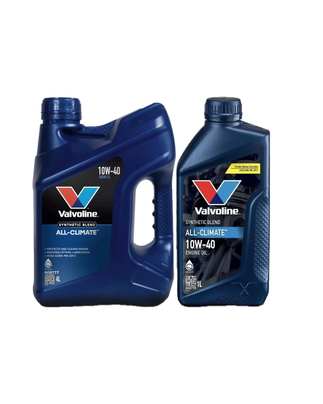 Valvoline Olio Motore All-Climate 10W-40, per Benzina, Diesel e GPL, ACEA A3/B4, API SN, Adatto a Veicoli 4WD e Commerciali (5L)