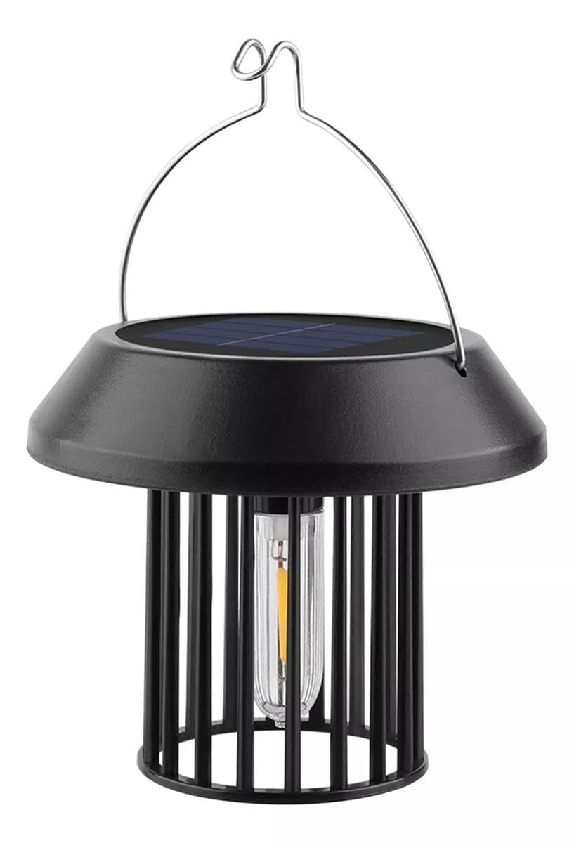Vintage Solar Lantern Outdoor Hanging Light, Waterproof LED Garden Lamp with Solar Panel, Decorative Patio Porch Yard Lighting, Auto Dusk to Dawn-image-14