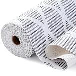 Drawer and Shelf Liner for Cabinets, Non Adhesive Strong Grip Thickened Cabinet Liners for Kitchen Shelves, Non Slip Protection Shelving Paper for Cupboard, Dresser, Pantry (Gray, 11.8" x 10FT)