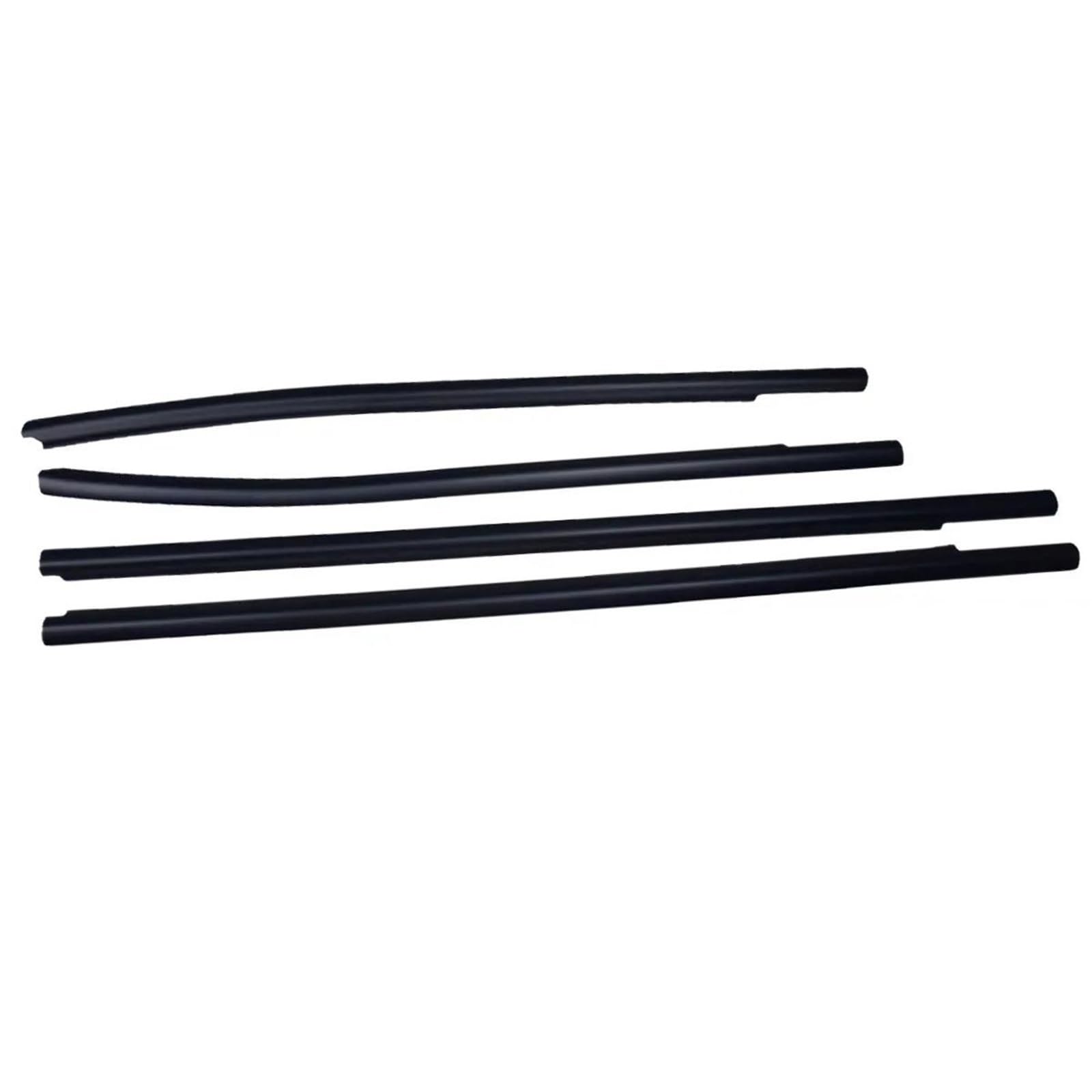 Snwdbh One Color 4 Car Window Glass Sealant Strip For Ranger T6 Px Xlt 2012-2021 Door Outer Rubber Seals Weatherstrip Moulding Trim Exterior Belt