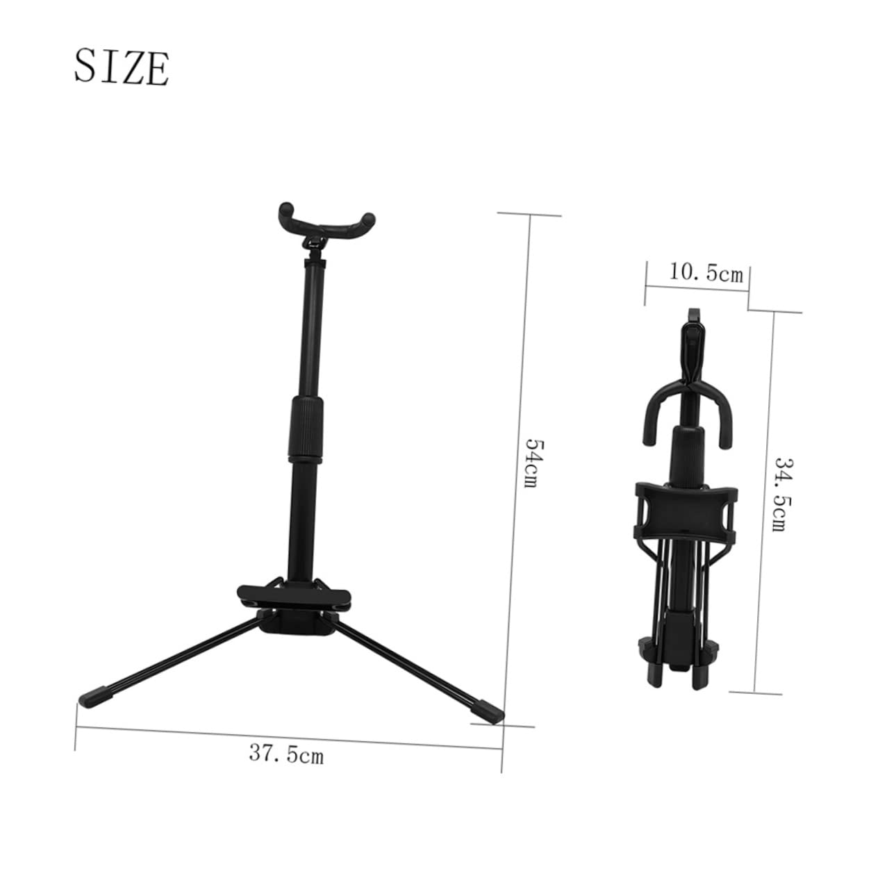 ULDIGI Folding Clarinet Stand Holder for Flute Sturdy Material Wind Instrument Rack Storage