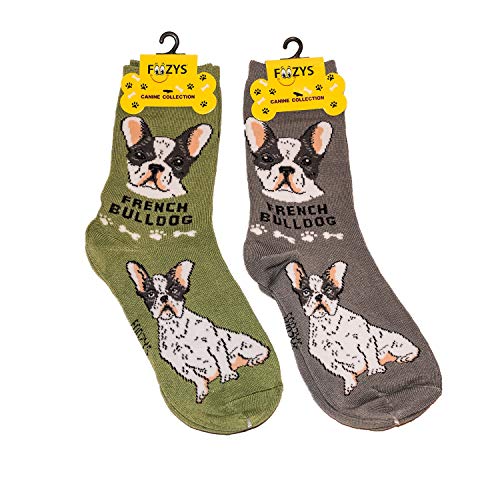 Foozys Calzini Equipaggio Unisex | Collezione Canina/Cane | Bulldog Francese