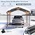 HOMSHADE 10x15FT Heavy Duty Metal Carport, All-Weather Galvanized Steel Car Port Garage with 132° Steep Anti-Pooling Roof & Enhanced Base, Outdoor Shelter for Vehicle, Boats, Trucks