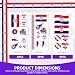 2026 World Cupfor Temporary Tattoos & St Patrick's Day Tattoos, 16PCS 12CM×6CM National Flag Stickers for Fans (Croatia)
