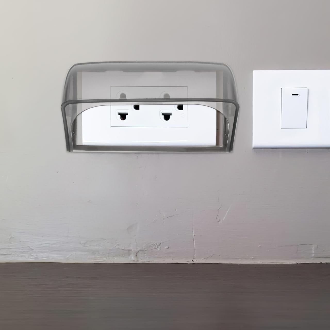 SEWACC Boîte Étanche Pour Prise Extérieure Type Protège Prise Électrique Avec Angle Anti-eau Installation Facile Garantie Sécurité Et Durabilité Pour Salle De Bain Et Usage Extérieur