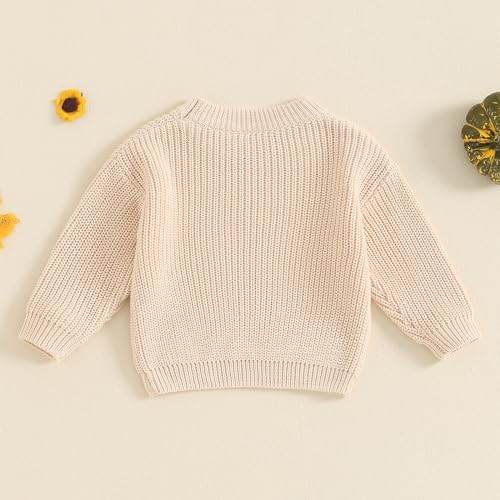 Halloween Outfits Toddler Baby Girl Boy Knit Sweater Boo Pumpkin Long Sleeve Pullover Sweatshirt Fall Winter Clothes4