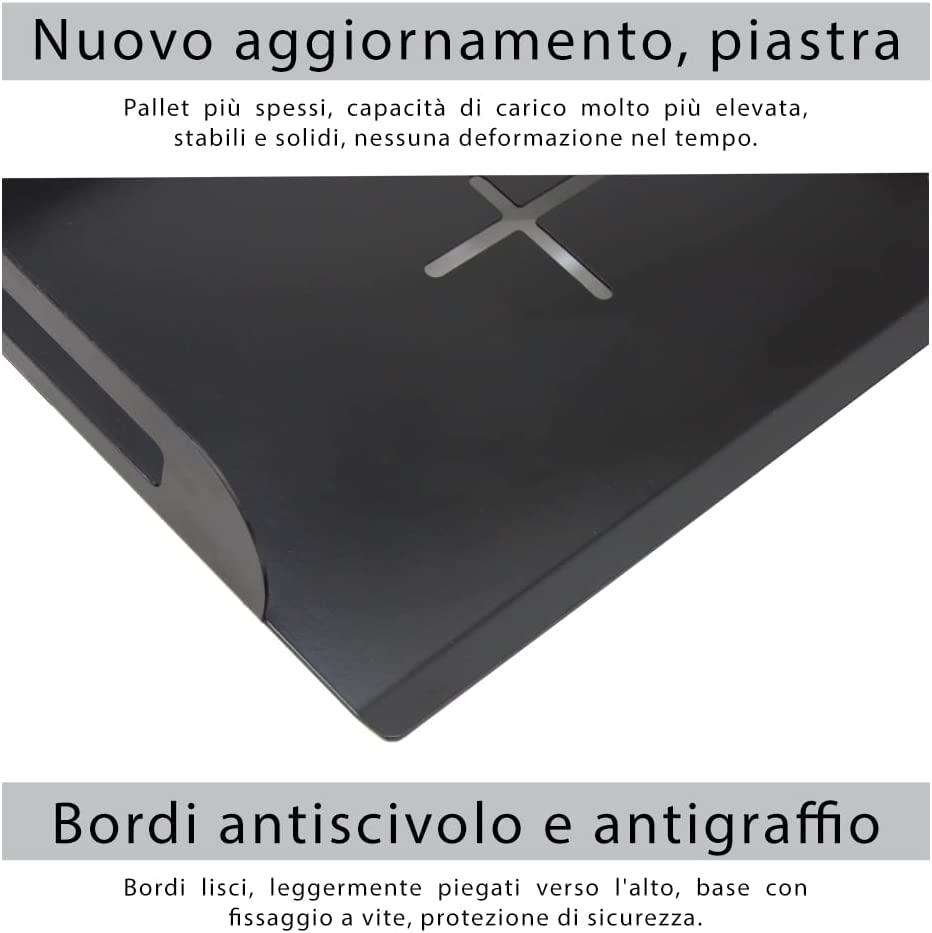 Supporto Da Soffitto Per Proiettore In Acciaio Al Carbonio – Altezza Regolabile 91-170 Cm, Carico 15 Kg, Con Gestione Cavi Interna, Adatto A Epson BenQ Acer E Altri