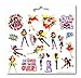 DC Superhero Girls Stickers Party Favors - Bundle of 12 Sheets 240+ Stickers Plus 2 Specialty Stickers