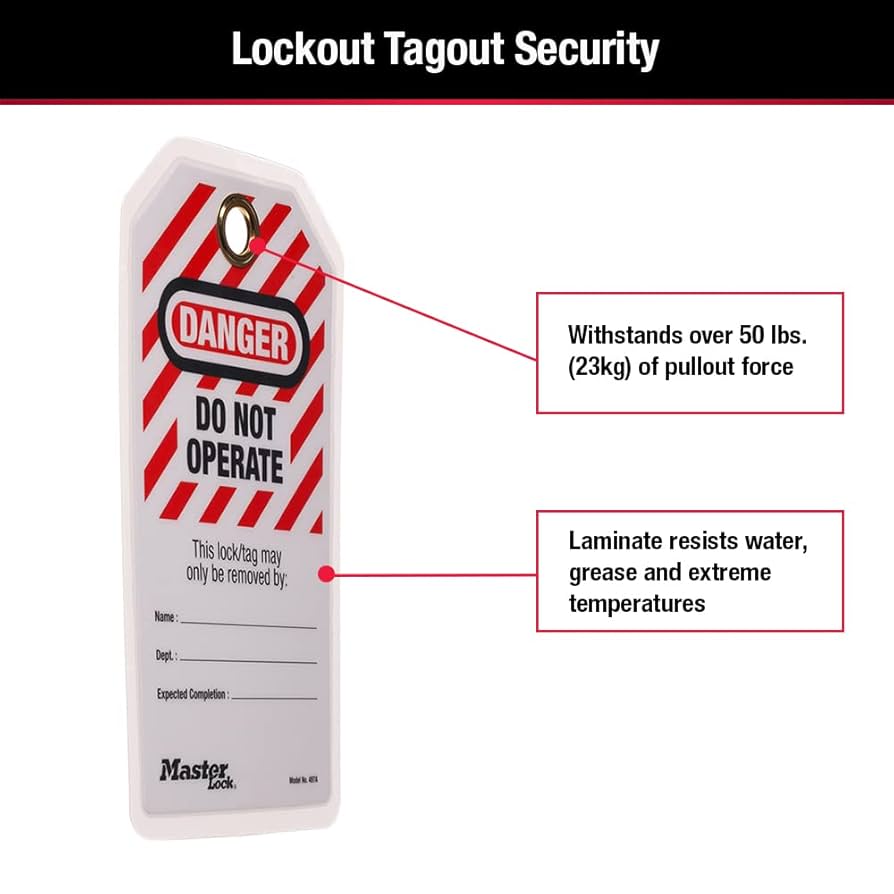 Amazon.com: Master Lock 497A Lockout Tagout Tags, Laminated Do Not Operate, OSHA Compliant, 12 Pack : Industrial & Scientific amazon-com-master-lock-497a-lockout-tagout-tags-laminated-do-not-operate-osha-compliant-12-pack-industrial-scientific
