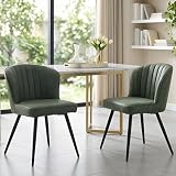 【Cuir PU de Qualité】Le coussin de cette chaise de cuisine est fabriqué en cuir PU de haute qualité, qui est confortable, résistant à l'eau et L'intérieur est rempli de mousse haute densité pour vous donner un toucher plus confortable !