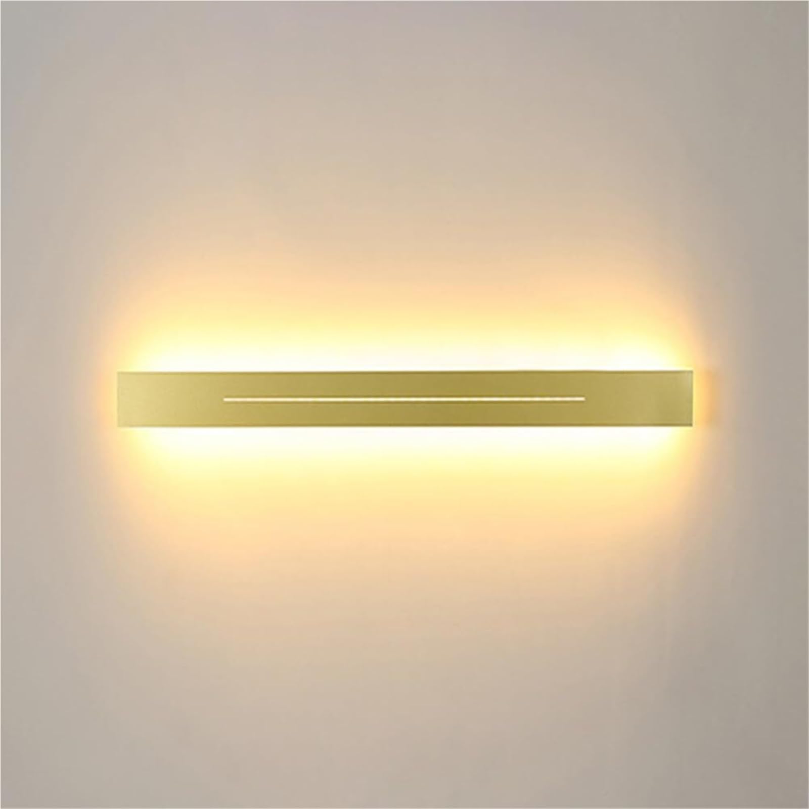 Barra luminosa moderna a LED, applique da parete lineare minimalista, lampada da specchio for bagno dimmerabile, illuminazione su e giù for bagno, camera da letto(Gold-3000k,60cm)