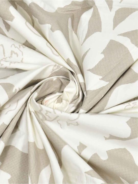 Image of 380 TC Premium Glace Cotton Elastic Fitted Bedsheet King Size with 2 Pillow Covers King Size | Double Bed with All Around Elastic (Gray Floral, Fitted - Double72x72)