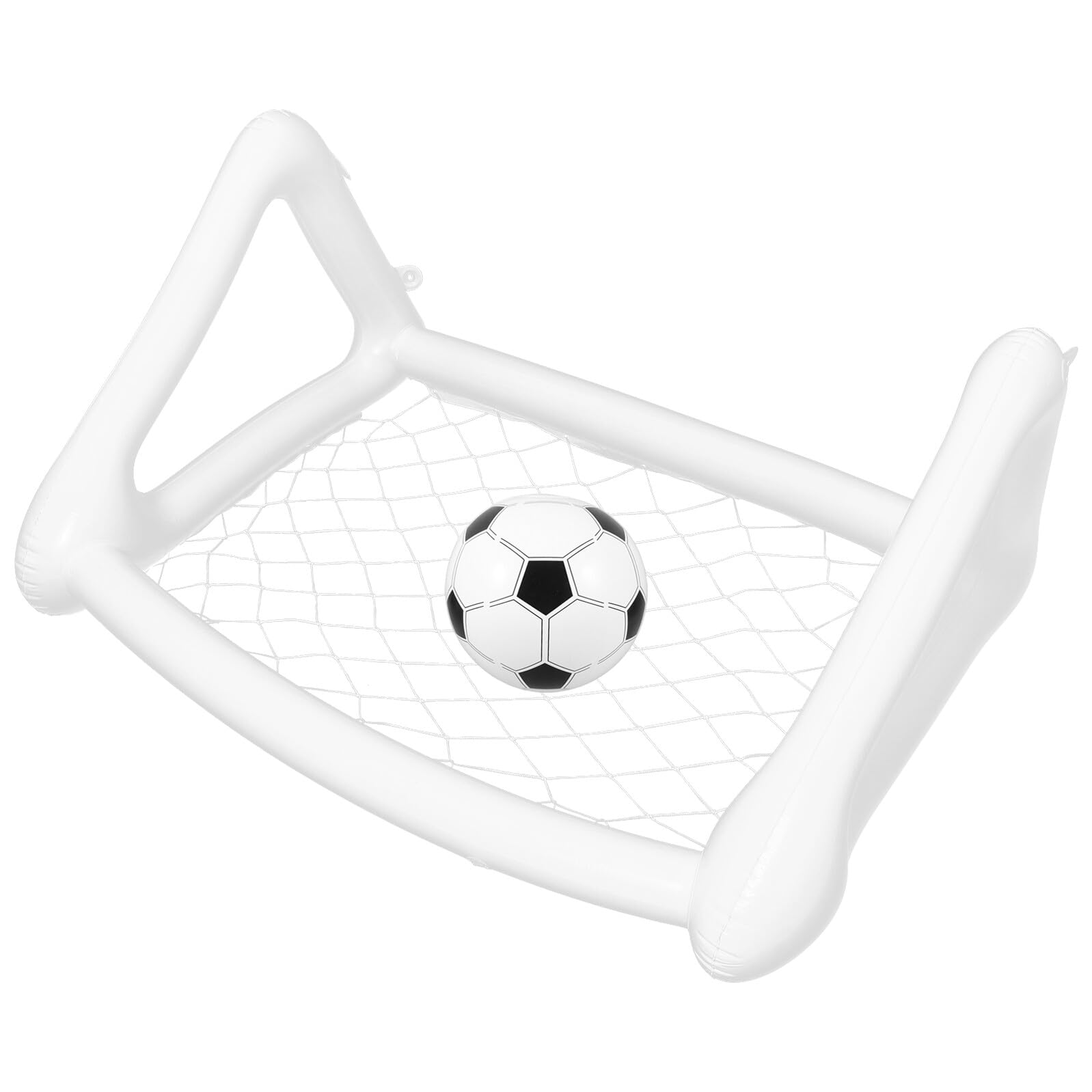 Set Porta da Calcio Gonfiabile Portatile Rete per Bambini, Mini Cancello da Calcetto Pieghevole per Giochi All’aperto, Attrezzatura per Allenamento Calcio in Giardino e Attività