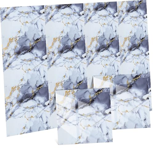 Dalles de mur adhésives effet marbre Operitacx x40 pour crédence - 2