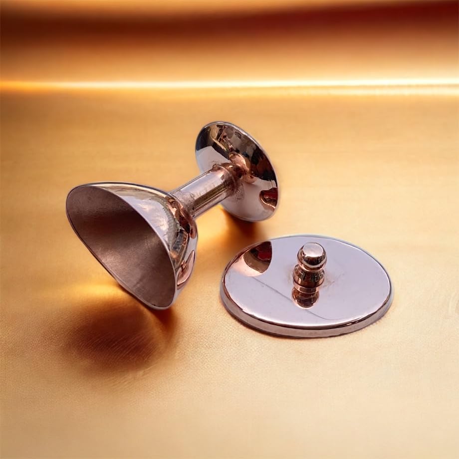 Livronic® Ayurveda Pure Copper Eye Wash Cups | Keeps Eyes Clean and Healthy | Removes Dirt, Irritants, and Pollutants (Pack of 2)