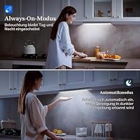 Schrankbeleuchtung LED Lampe mit Bewegungsmelder Unterbauleuchte Küche, 30cm 3 Farbtemperaturen Aufladbar Akku Lampe Leiste Kabellos Licht Magnetische Leuchte USB Kleiderschrank für Kleiderschrank – Ansicht 3
