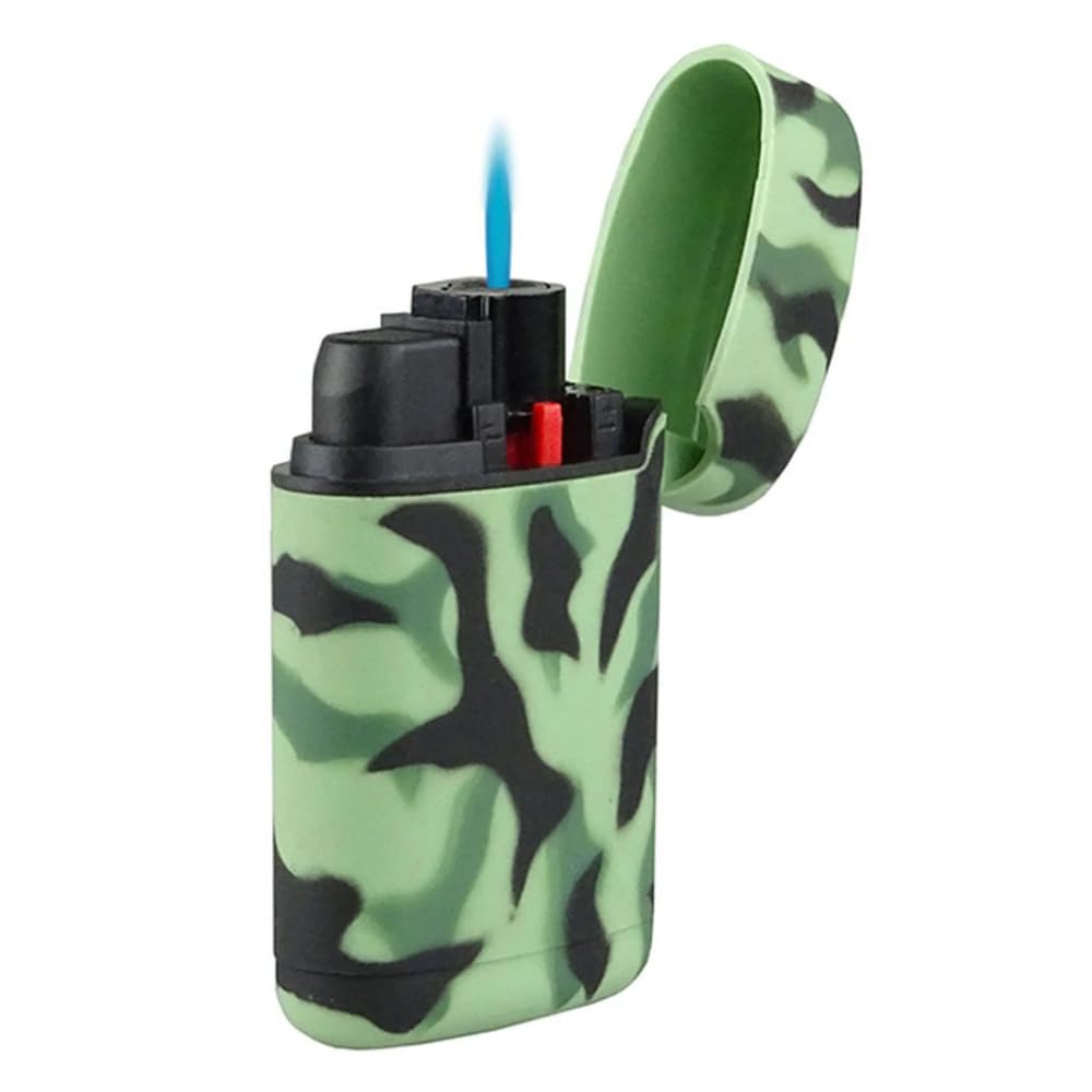 EASY TORCH8 Jet Outdoor Gas-Sturmfeuerzeug 3er Pack Schwarz Rot Blau - Gummierte Oberfläche Sturmfeuerzeuge