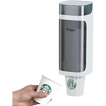Sooyee Cup Dispenser, Bathroom Cup Holder, Fits 3oz to 6oz Cone or Flat Bottom Cups, Wall Cup Holder for Bathroom Home Hospital Office Gym, White