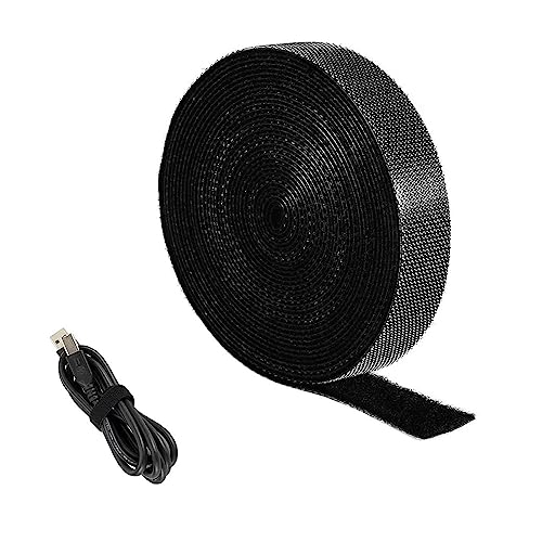 Yih Vane 0.59in * 16.4ft Bridas de Sujeción Reutilizables con Gancho y Bucle Corbatas para la gestión de cables, correas organizador de cables