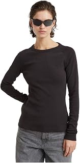 G-Star Damen Slim Rib Keyhole Top T-Shirt (1er Pack)