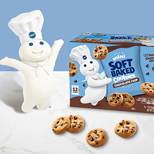 Pillsbury Mini Soft Baked Cookies, Chocolate Chip, Snack Bags, 12 Ct #TOP2