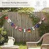 2026 World Cup Soccer Jersey Flag Bunting Banner 50 Pcs International Country String Flags Garland Merchandise for Sports Themed Parties Olympic Celebrations Decorations(Not among the top 48 teams)