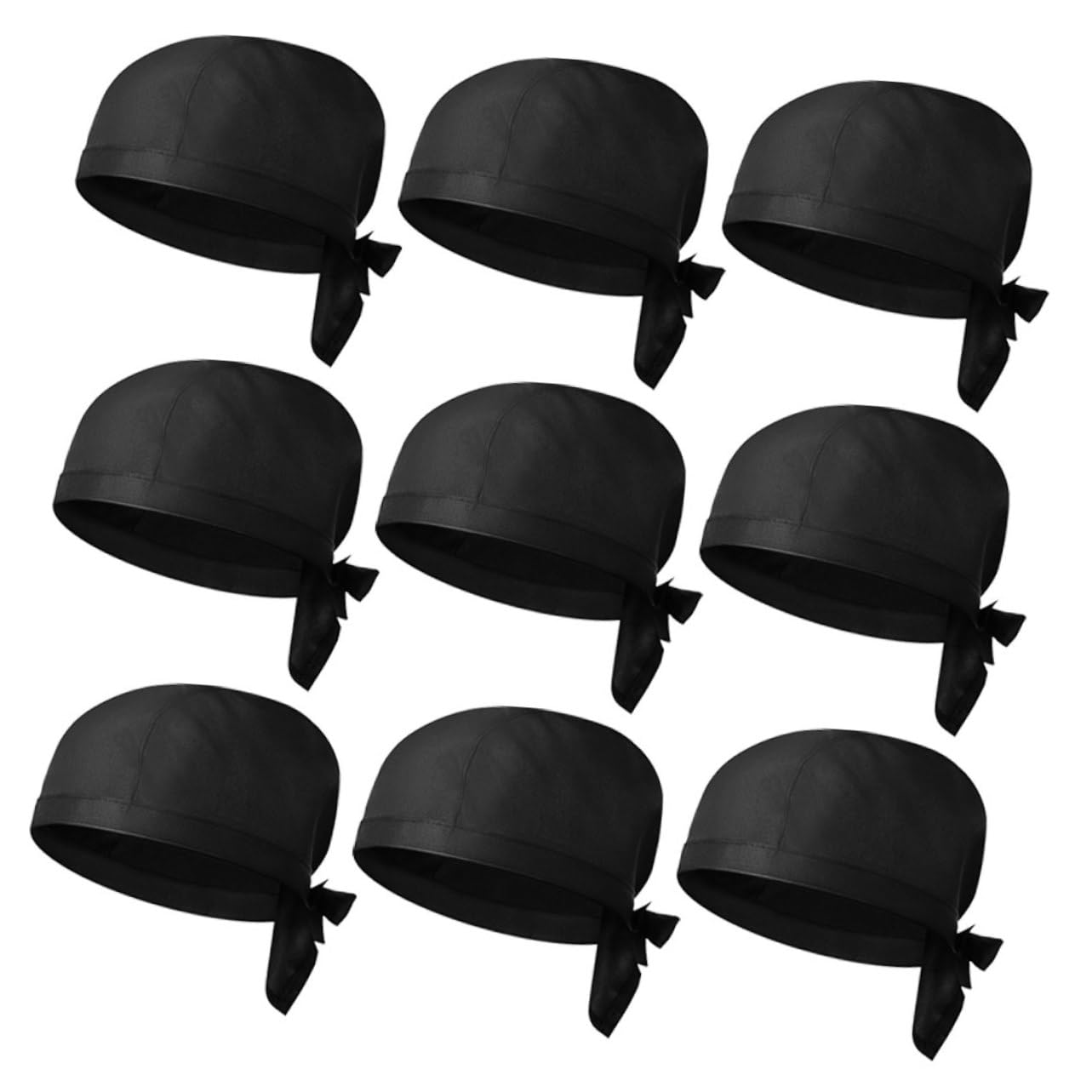 VALICLUD 9piezas Gorros de Servicio de Cocina para Chef Unisex de Algodón para Trabajo Cocina Restaurante y Catering