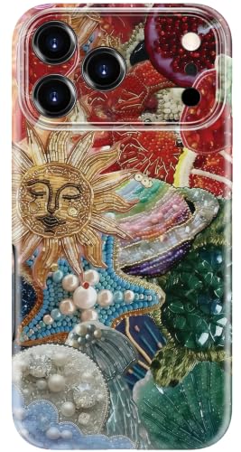 LUMARKE for iPhone 18 Pro Case,Cute Floral Cover,Wireless Charging