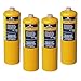 Price comparison product image 4X Mapp Gas Canister  453g Each  Map Pro Plus Gas Bottle with CGA600 Connection for Blowtorch  Map Cylinder Cartridge for Soldering Blow Torch  Compatible with Rothenberger Superfire 2