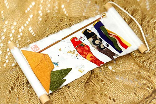 Amazon | 【和紙 ちりめん細工 和風インテリア】ミニ掛け軸 旬の