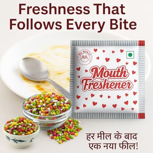 Image of Mr. Mawaa Bambaiya Mukhwas 900 Pieces | Sweet Paan Flavour Mouth Freshener | Indian Mukhwas After Meal | Refreshing & Tasty Digestive | Vegetarian Mini Sachet Pack