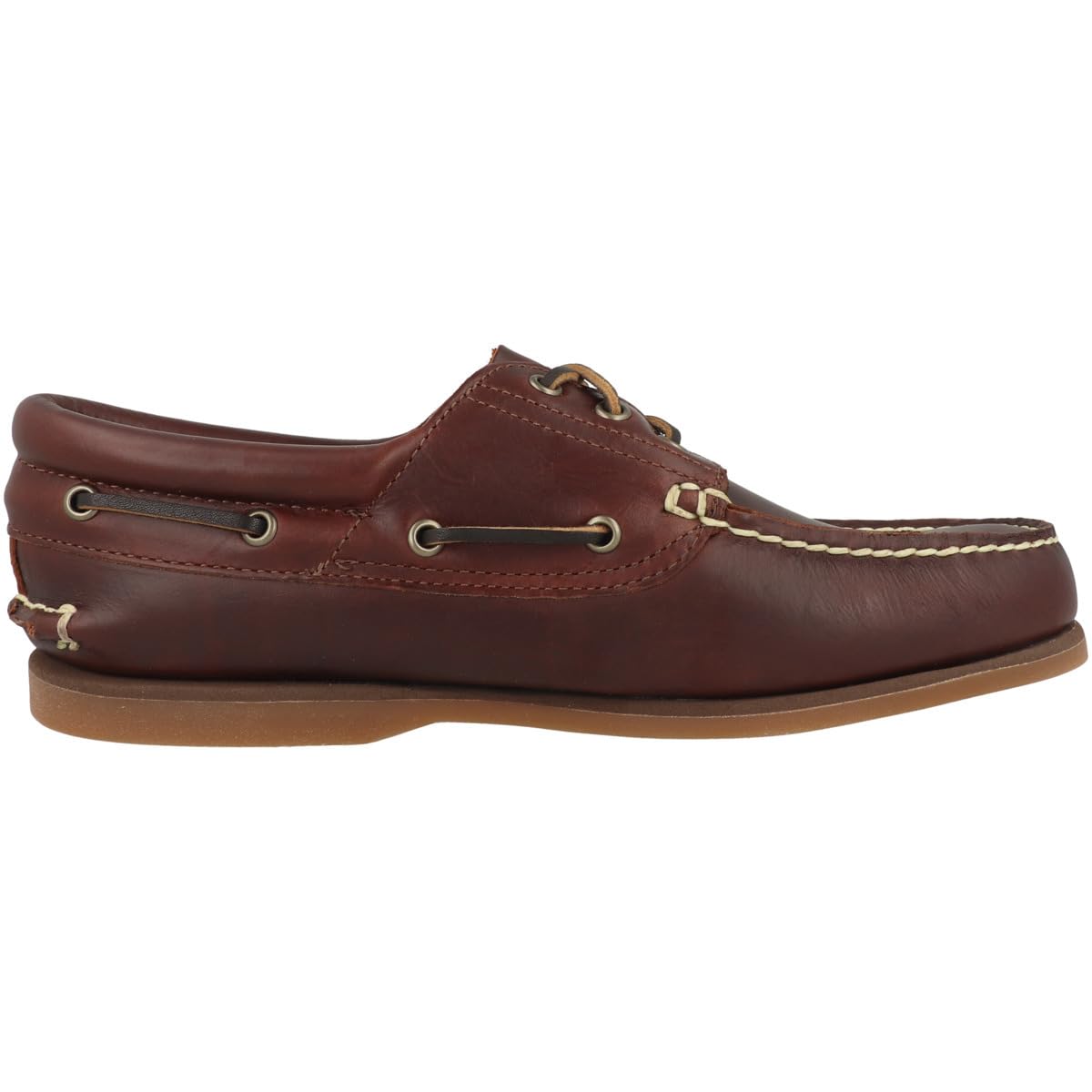Timberland Mocassini Classic Boat 3 Eye Padded Collar Codice TB176015214 Marrone