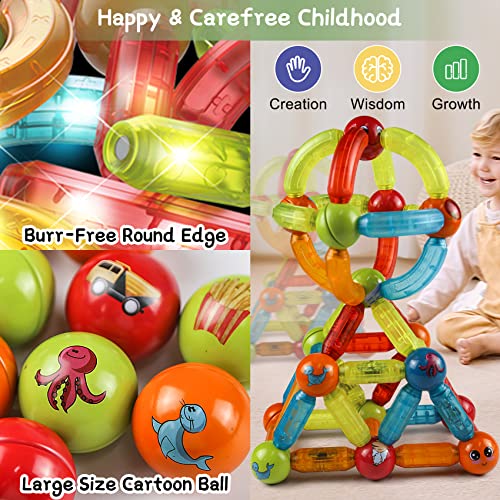 Jvchengxi Costruzioni Magnetiche per Bambini, 3D