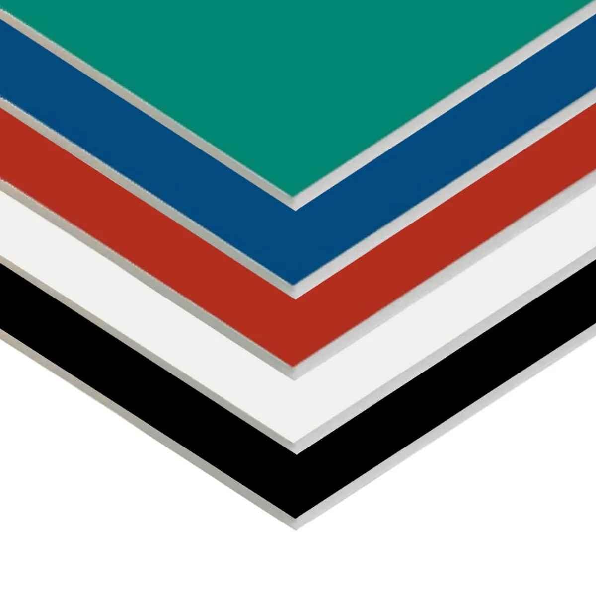 PROTECTAFILE A1 Foam Board -(1- Black / 1-White /2-RED / 2 - Blue / 2 - Green / 2 -Yellow)-Foam Core Polystyrene - Photo Foam Board - for Presentation,Arts & Crafts Pack of 10 Assorted Colour
