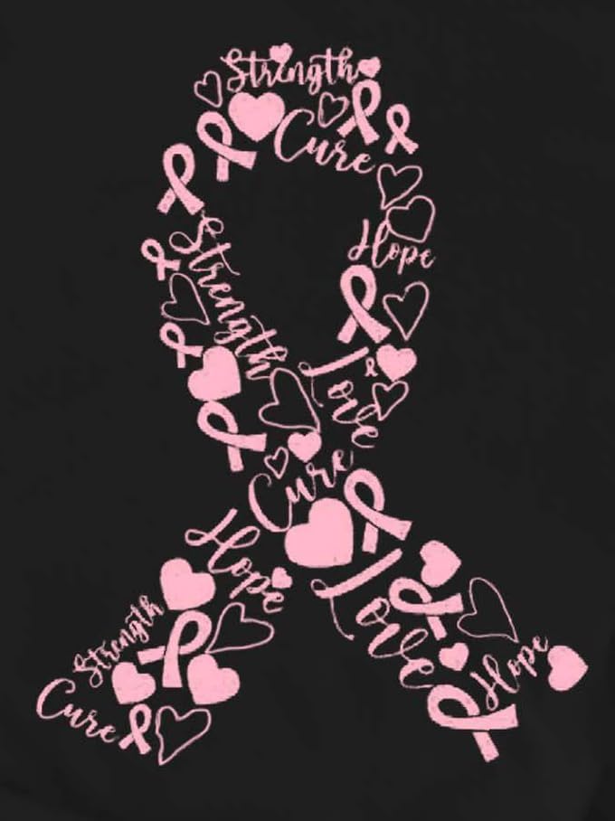 LBP Womens Breast Cancer Hope T-Shirts Pink Ribbon Shirts Breast Cancer Awareness Tee - Image 7