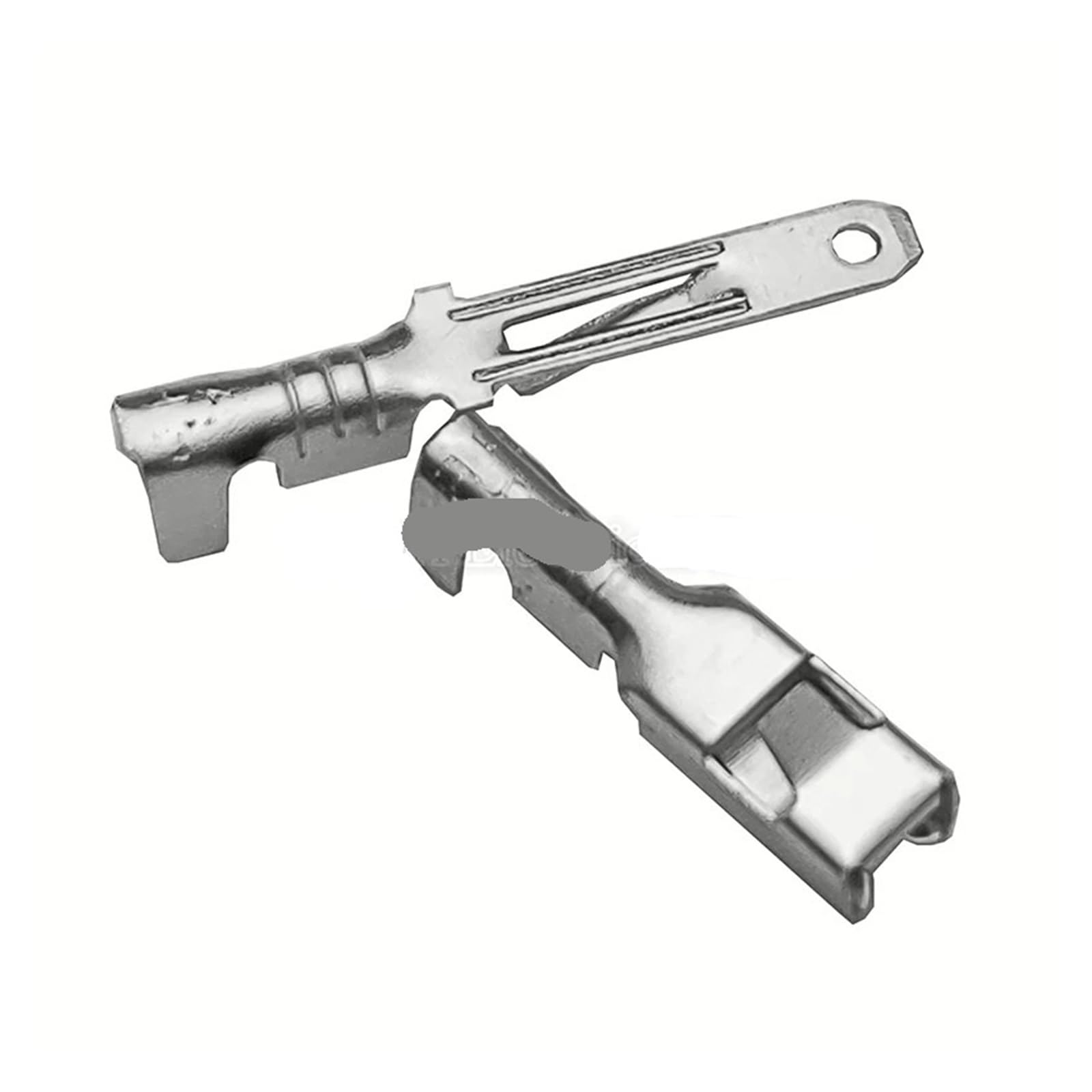 Borne à sertir Automatique 2.8MM, 50 pièces, connecteur mâle et Femelle, Terminal de Fil de Connexion en Laiton DJ611-E2.8A DJ621-E2.8A (Color : Male Silvery, Size : 50 Pcs)