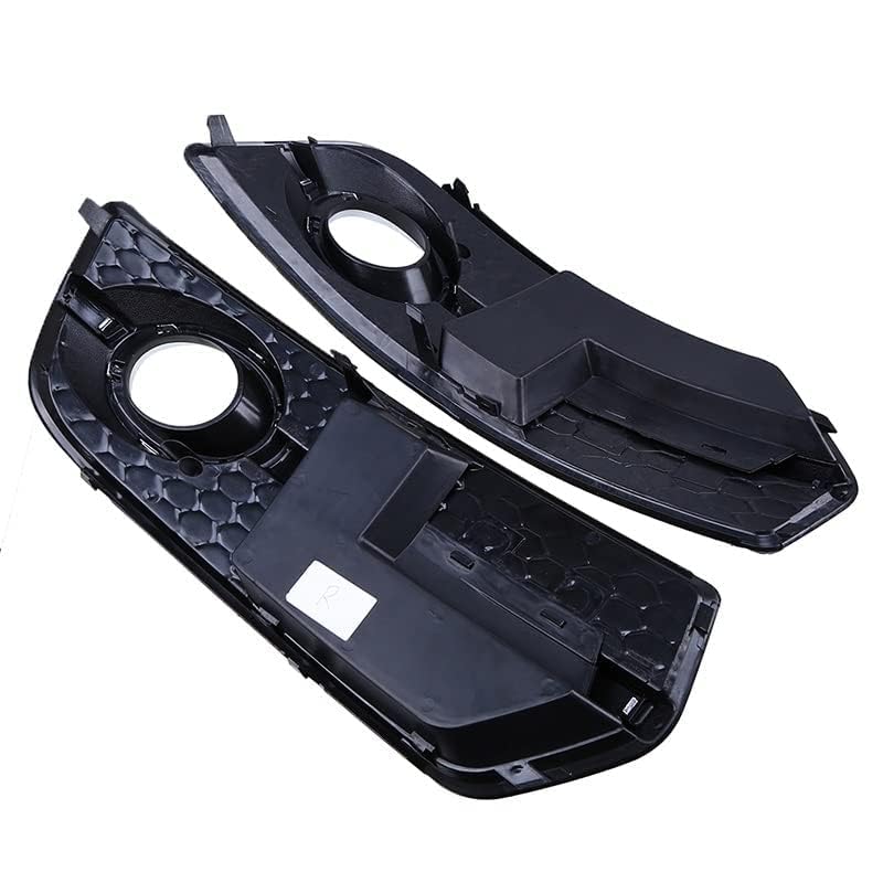 2 Pezzi Griglia Fendinebbia per Auto per Audi Q5 8R MK1 Pre-facelift 2008 2009 2010 2011 2012, Griglie Fendinebbia per Paraurti Anteriore Inferiore Auto Copertura del Telaio del Fendinebbia Auto