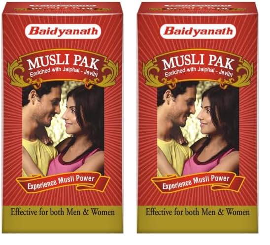 Image of BAIDYANATH AYURVED Musli Pak - Made with Pure Safed Musli for Strength and Vitality - 250 G Powder (Pack of 2)